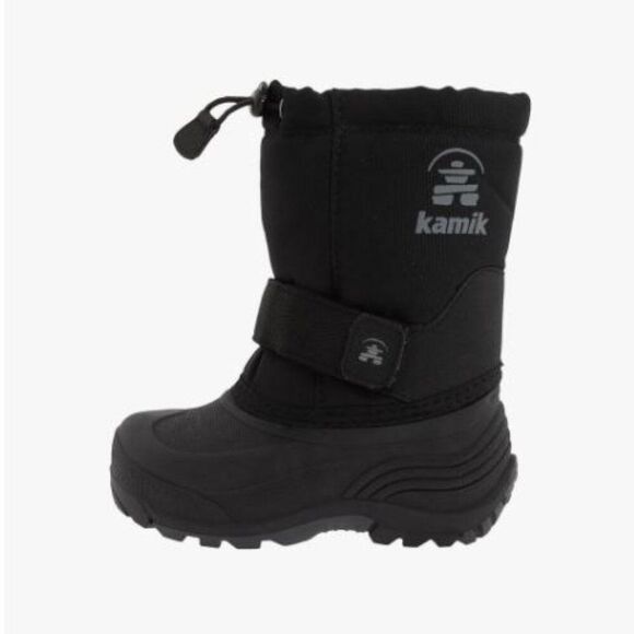 Kamik - Boy's Rocket Wide Black Boot - Size 12 Little Kid W